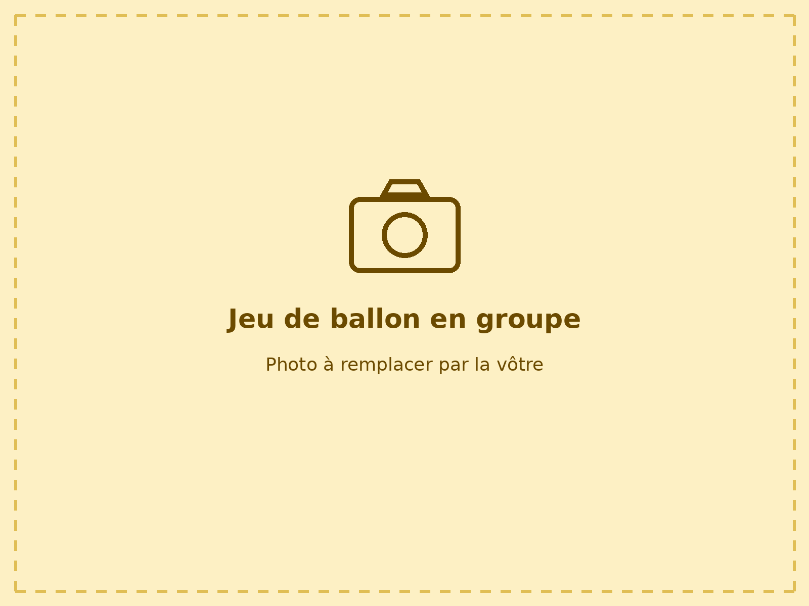 Jeu de ballon en groupe