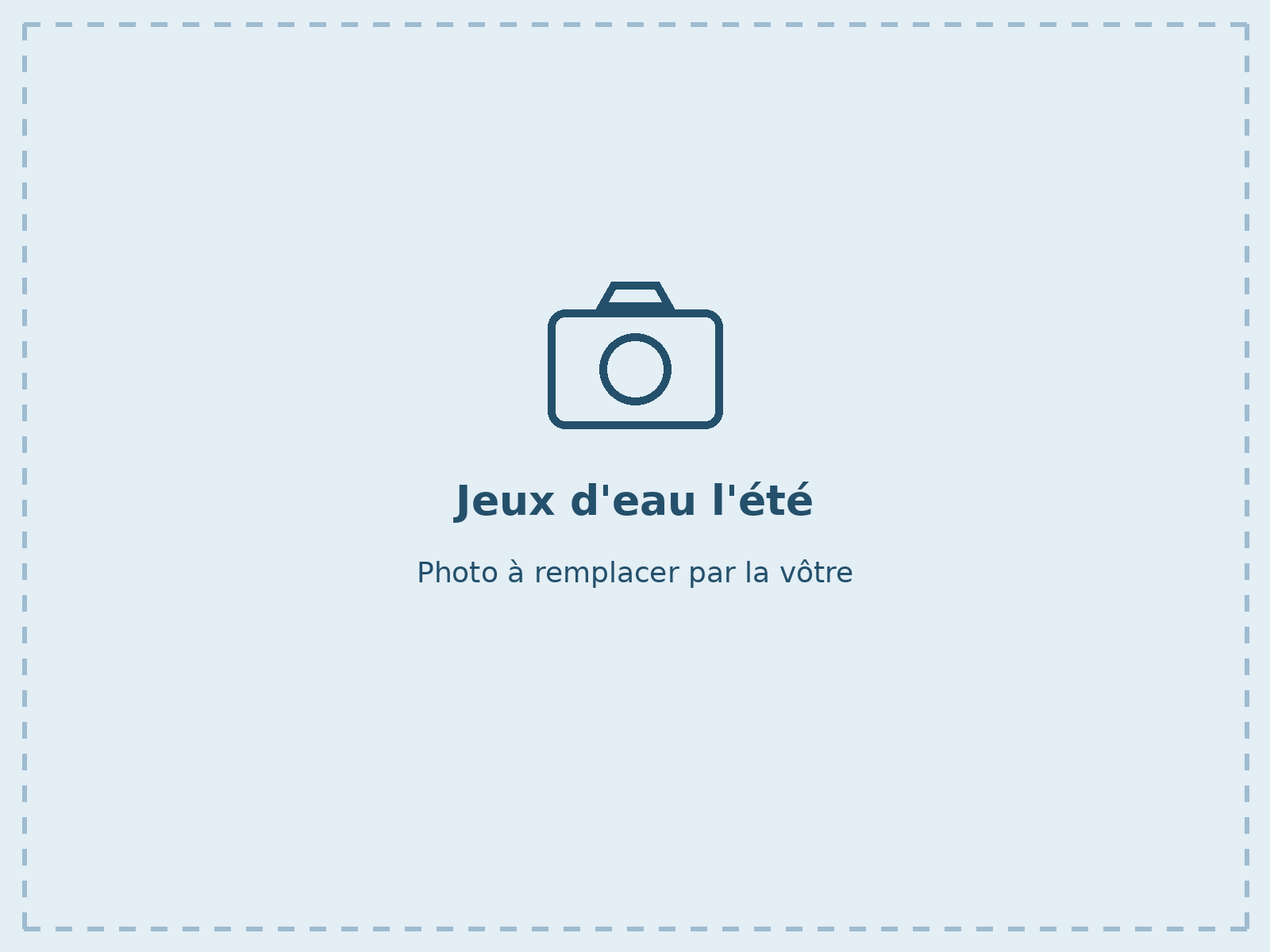 Jeux d'eau l'été
