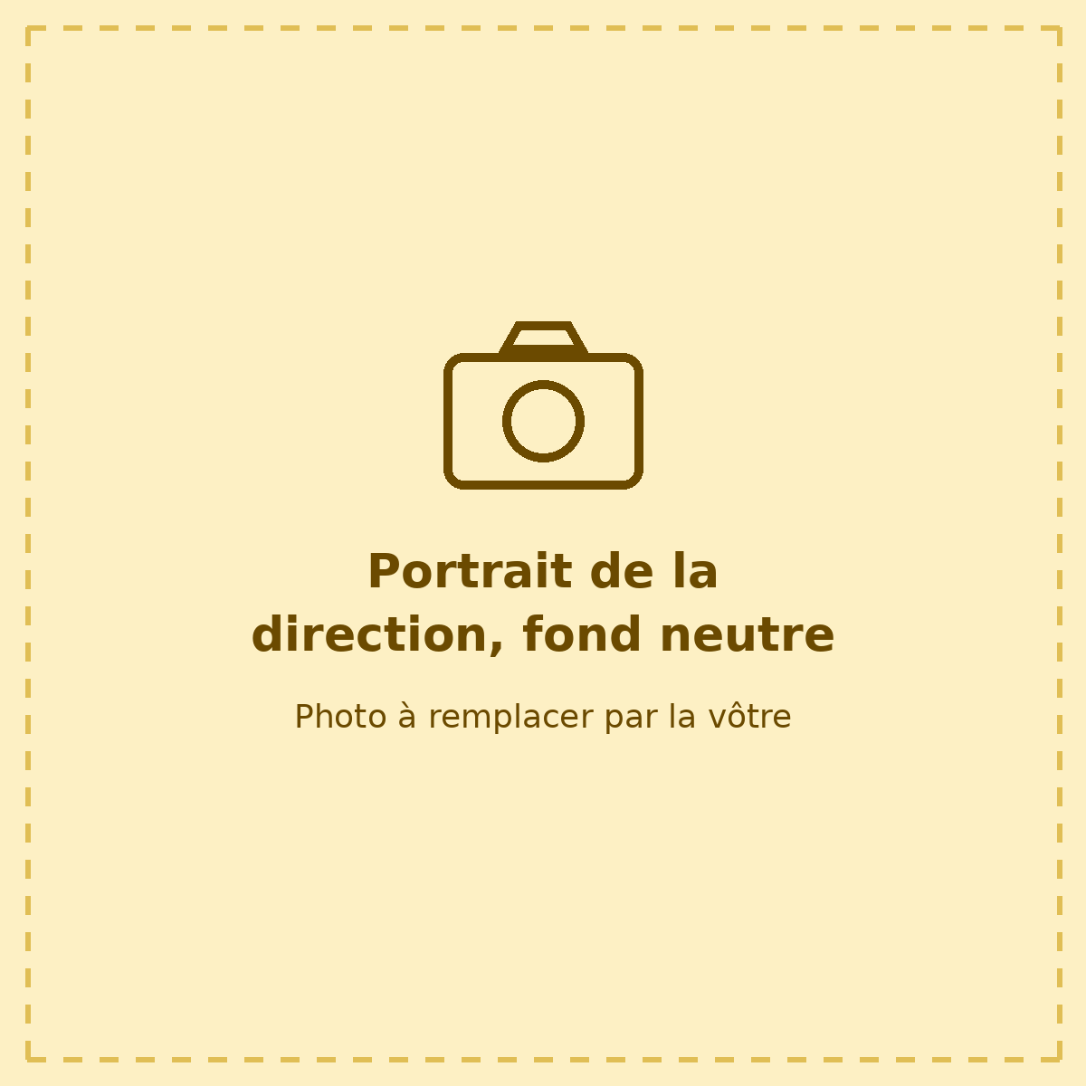 Portrait de la direction, fond neutre