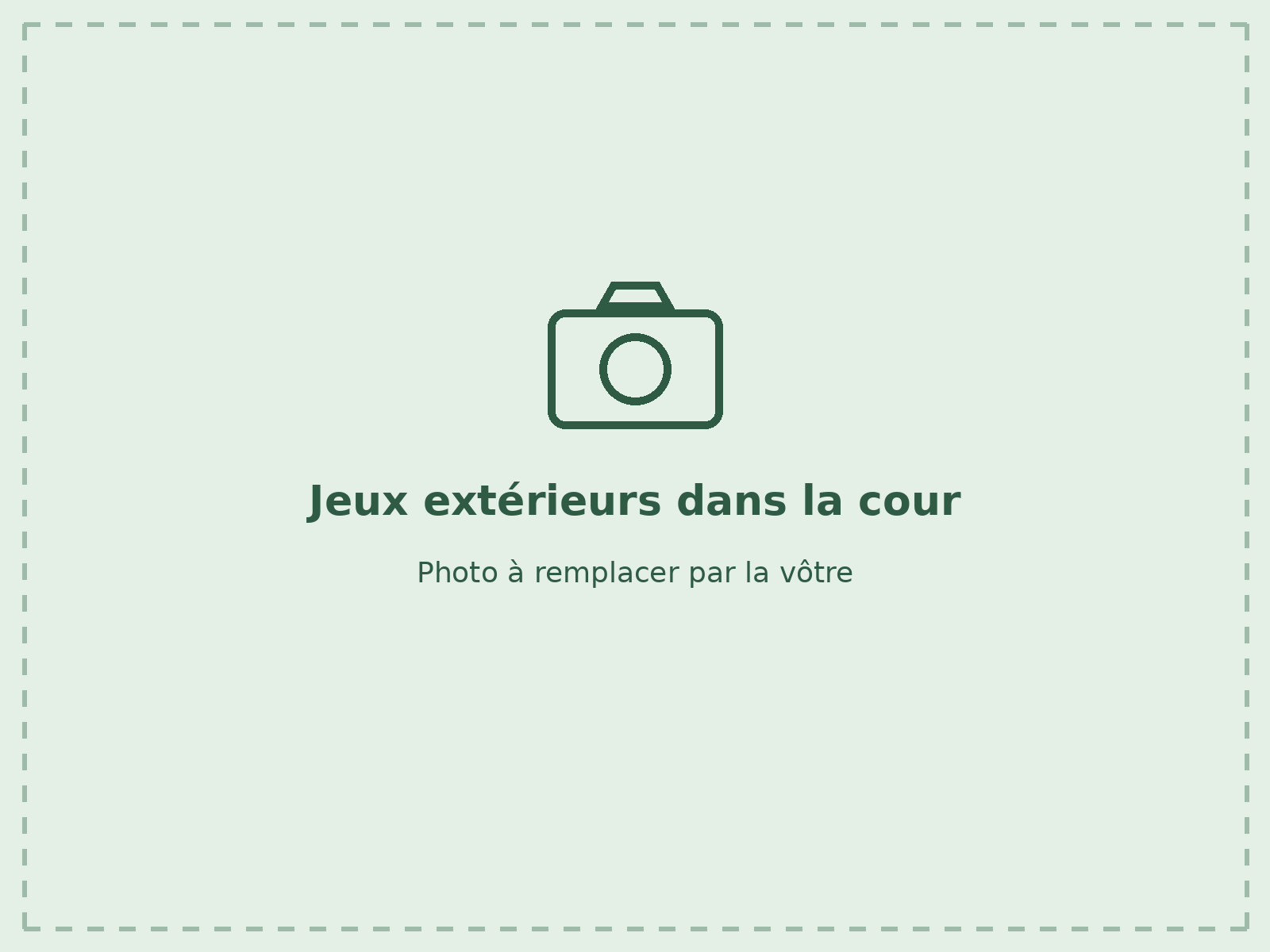 Jeux extérieurs dans la cour